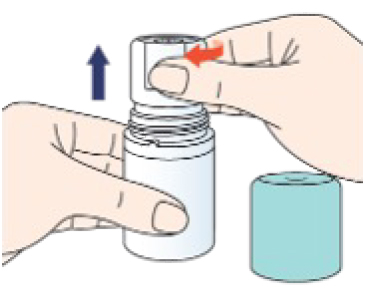 頭部を右(時計回り)に止まるまでゆっくり回します