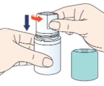 次に、頭部を左(反時計回り)に止まるまでゆっくり回し、もとに戻します